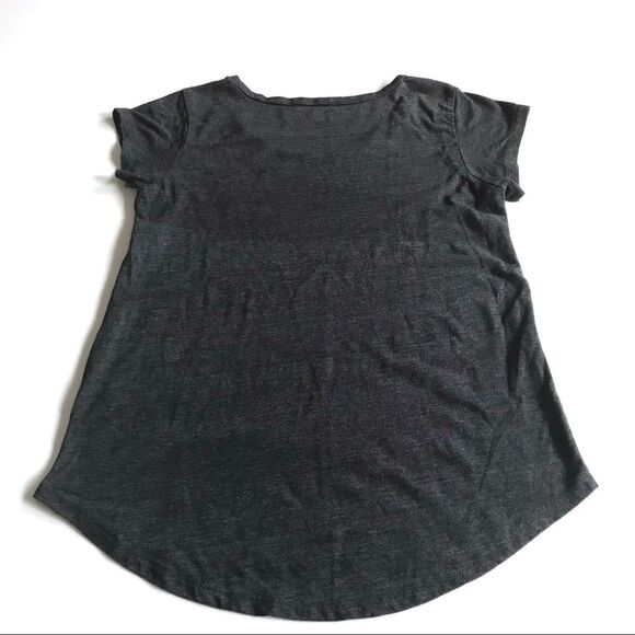 Lucky Brand Elephant Short Sleeve Bohemian Tee Gray Sz S - Picture 4 of 8